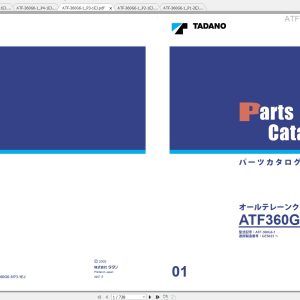 Tadano Faun ATF 360G6 ATF 360G6 1 Parts Catalog 1 1