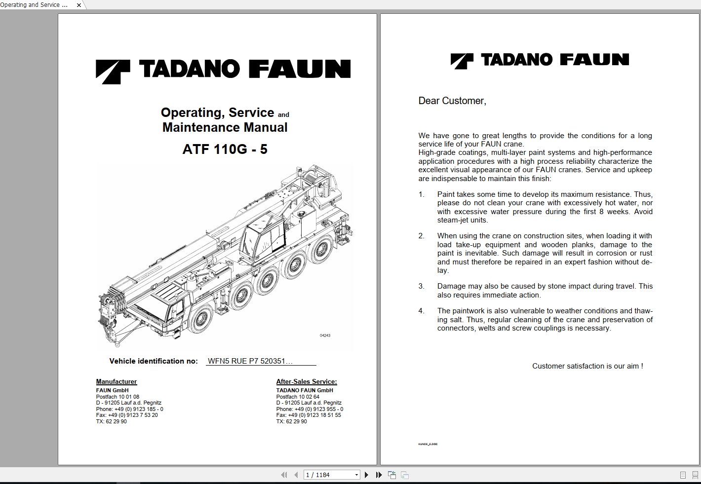 Tadano Faun ATF 110G 5 Full Manuals 2