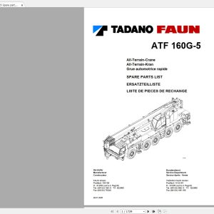 Tadano Faun ATF 160G 5 Full Manuals 1