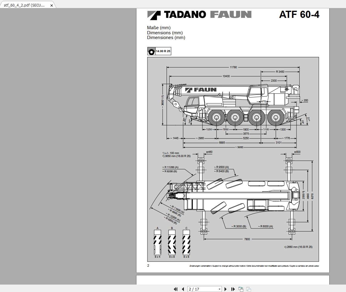 Tadano Faun ATF 60 4E Technical Training Schematics 1 1