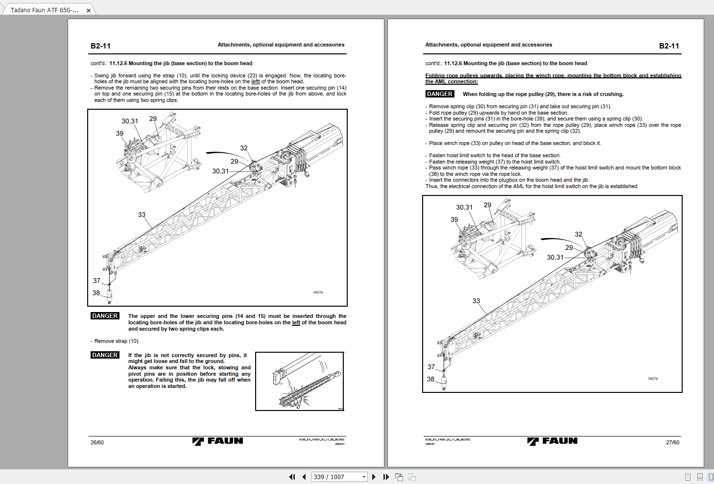 Tadano Faun ATF 65G 4 Operating Service Maintenace Manual 2 2