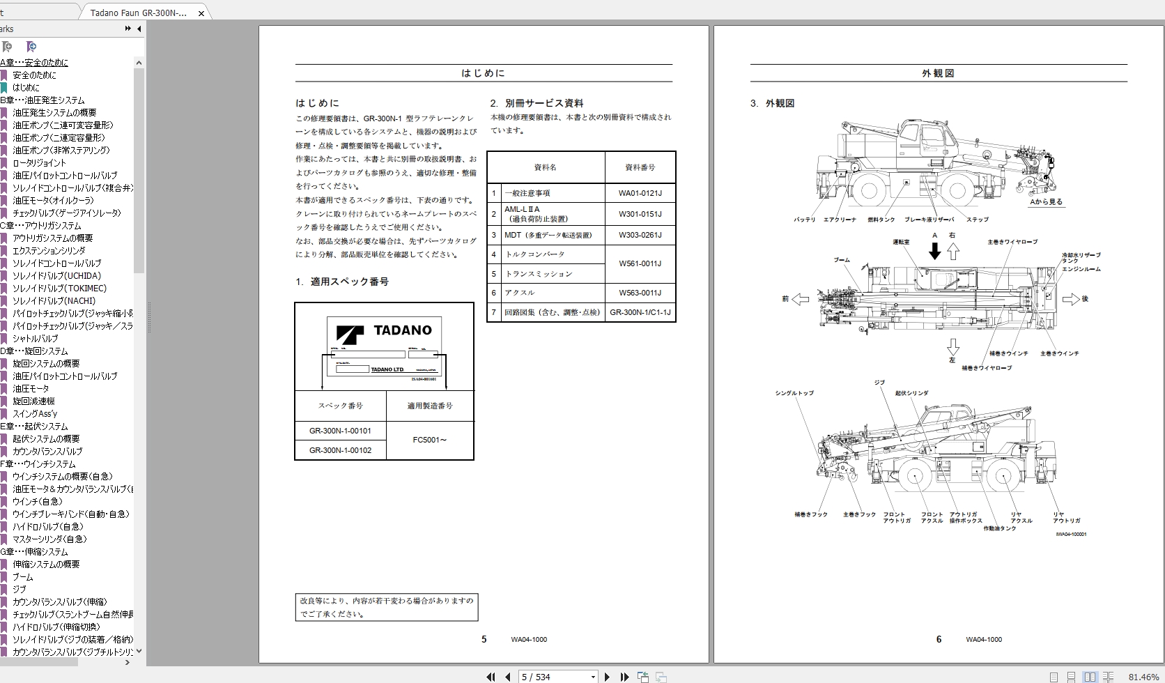 Tadano Faun GR 300N 1 00102S Repair Manual 1