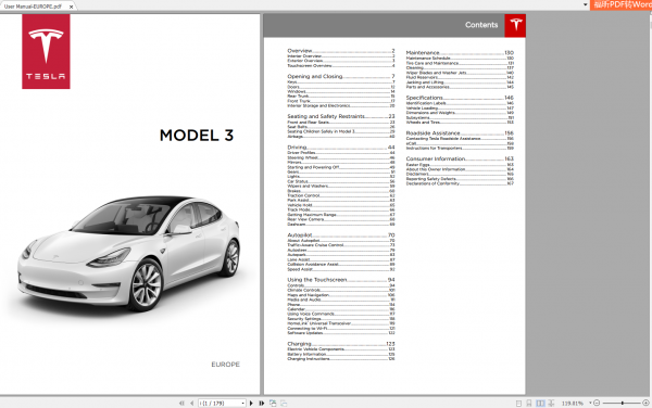 Tesla Model 3 Full Service Repair Manuals 2016 2020 DVD 9