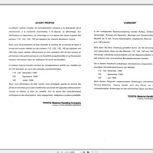 Toyota Forklift 11Z12Z13Z14ZC4615 Motors Repair Manual 1