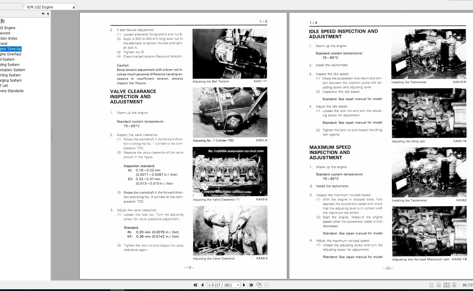 Toyota Forklift 1DZII CE618 Diesel Engine Repair Manual 2