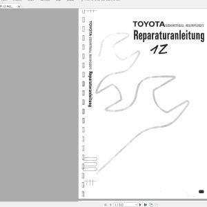 Toyota Forklift 1Z Motors Repair ManualDE 1