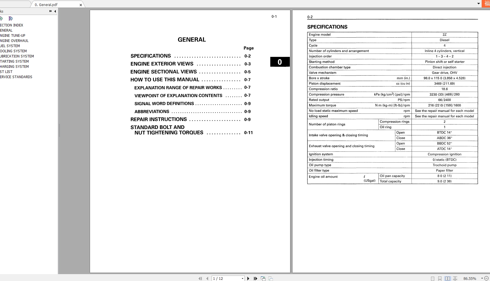 Toyota Forklift 2Z Motors Repair Manual2014 1