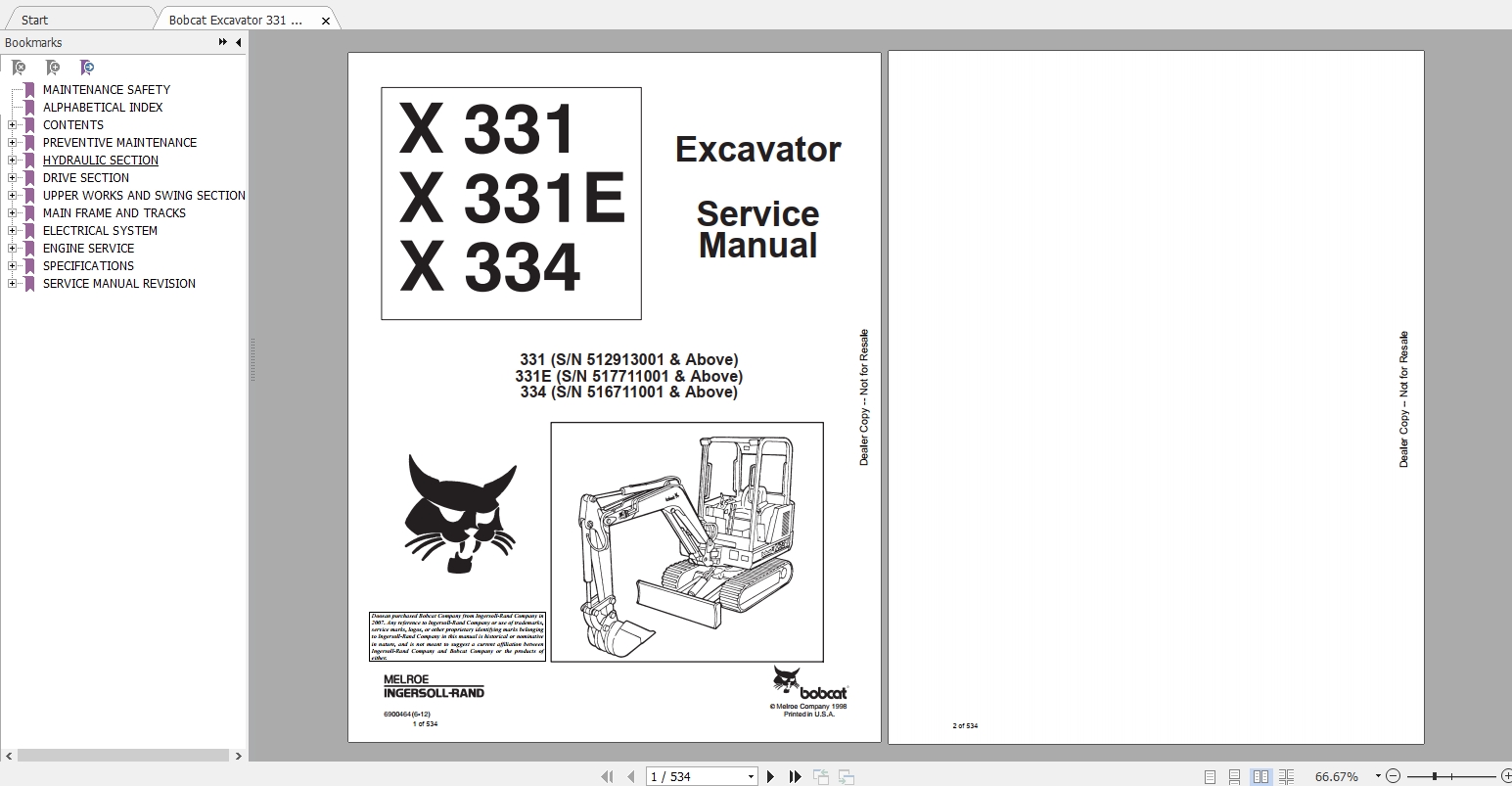 Bobcat Full Models Updated 2019 Service Manuals 6