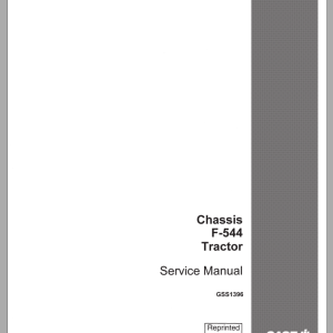 Case Chassis F 544 Tractor Service ManualGSS1396 1