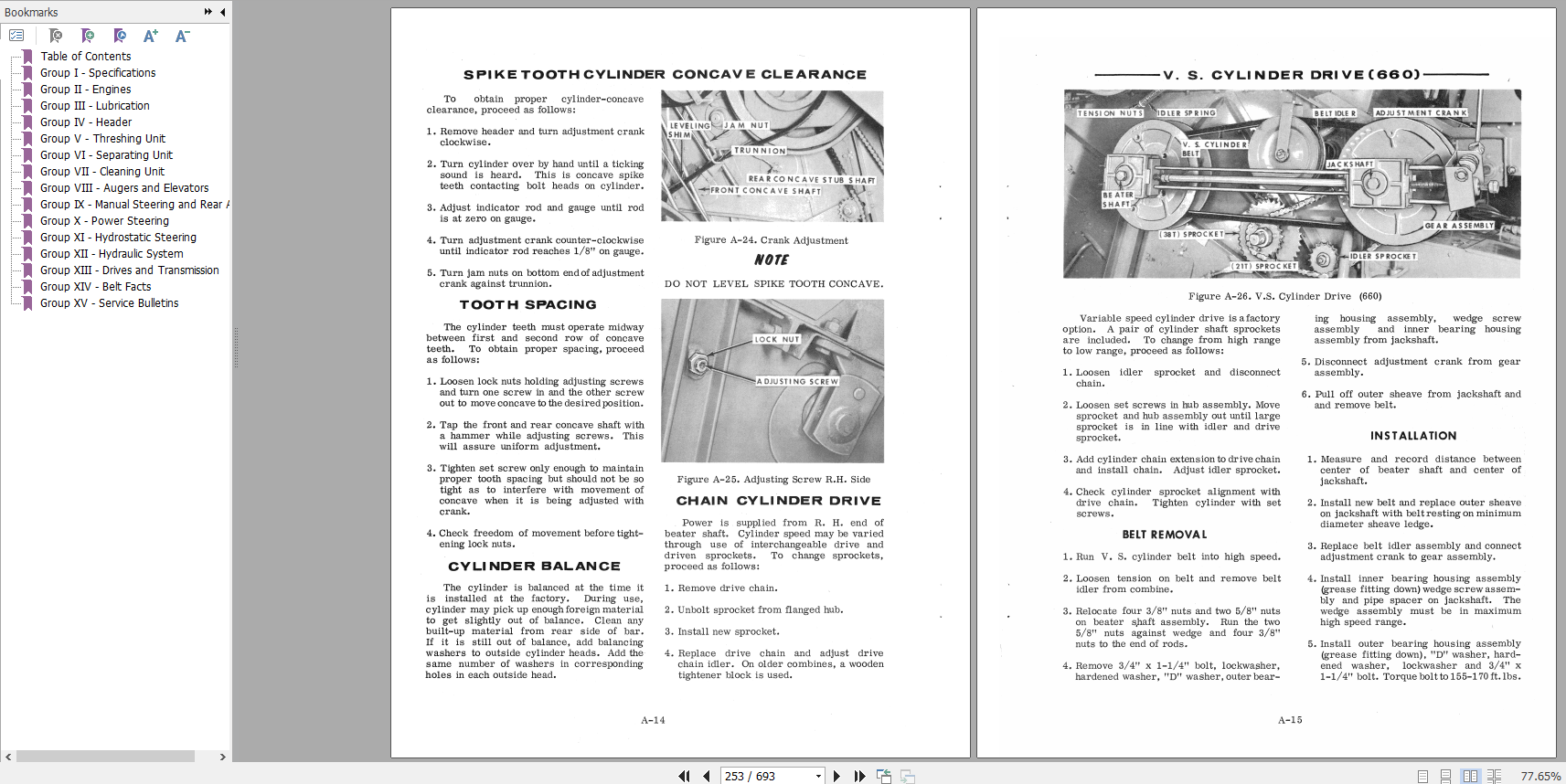 Case Combines 600 Thru 660 Service Manual9 63801 2