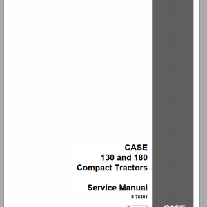 Case Compact Tractors 130 180 Service Manual9 76391 1