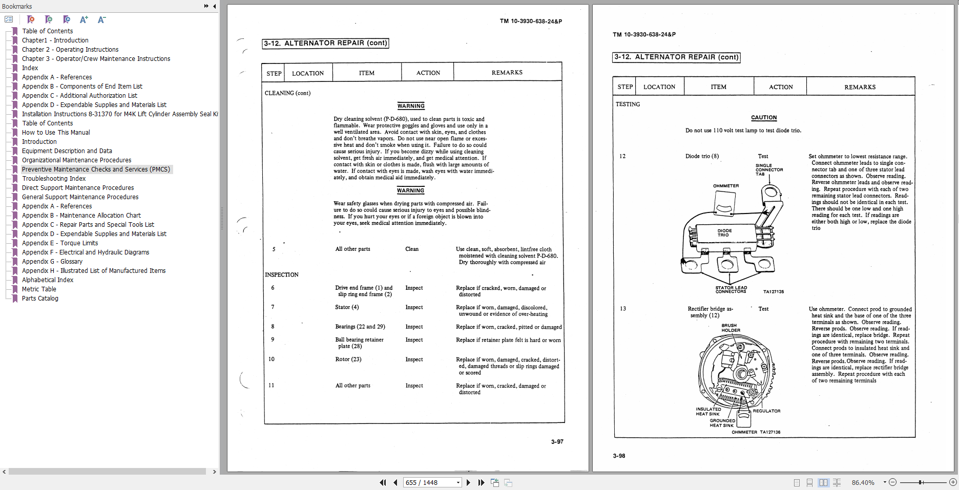 Case M4K Military Manual Service Information3930010764237 2
