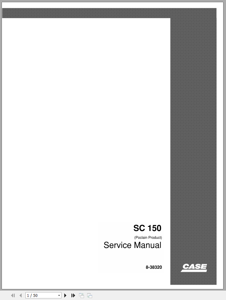 Case SC 150 Service Manual8 38320 1