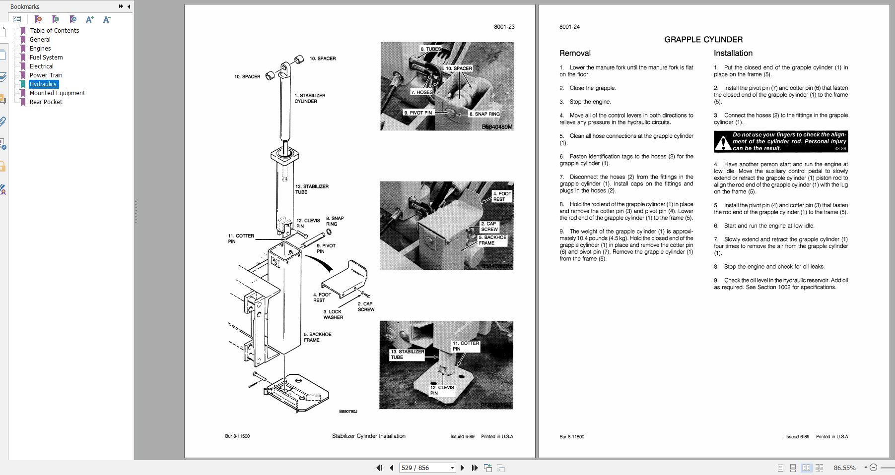 Case Skid Steer 1840 Service Manual8 11093R0 4