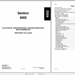 Case Skid Steer 1845C Service Manual8 42913R0 2