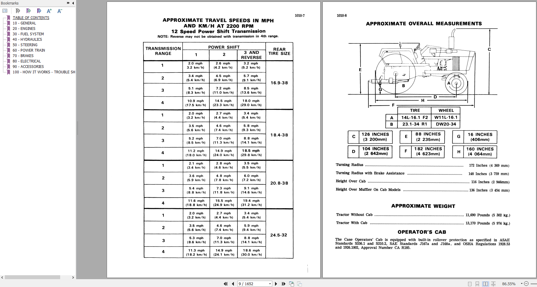 Case Tractor 1270 1370 1570 Service Manual9 76426 2