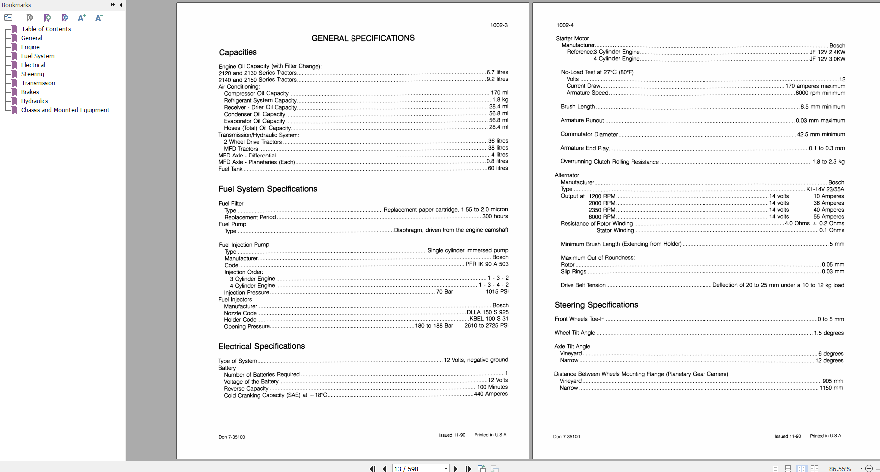 Case Tractor 2100 Series Service Manual7 32621 2