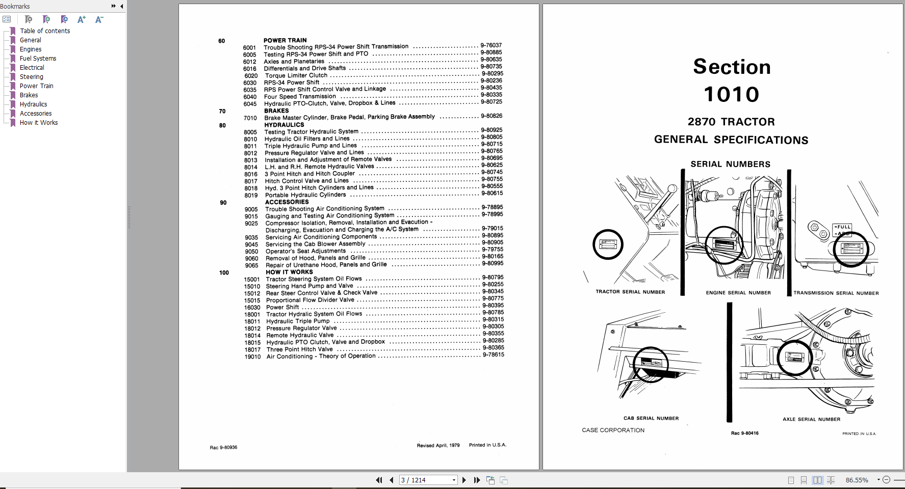 Case Tractor 2870 Service Manual9 79815 2