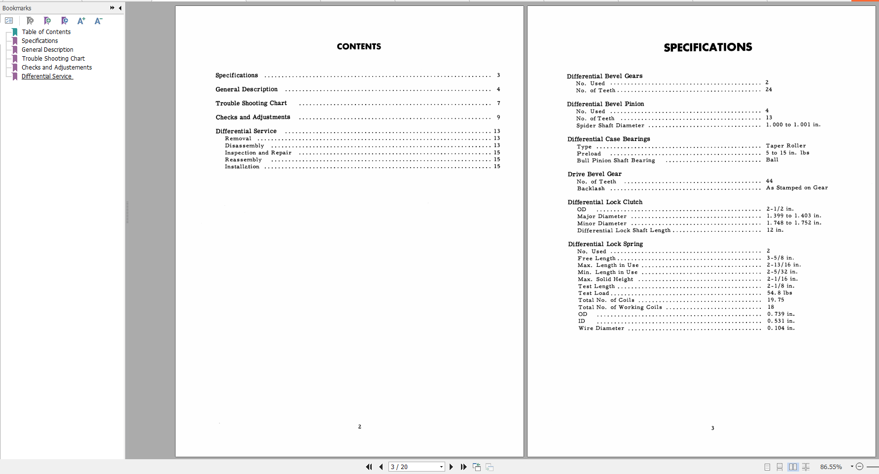 Case Tractor B 275 Transmission Service Manual 2