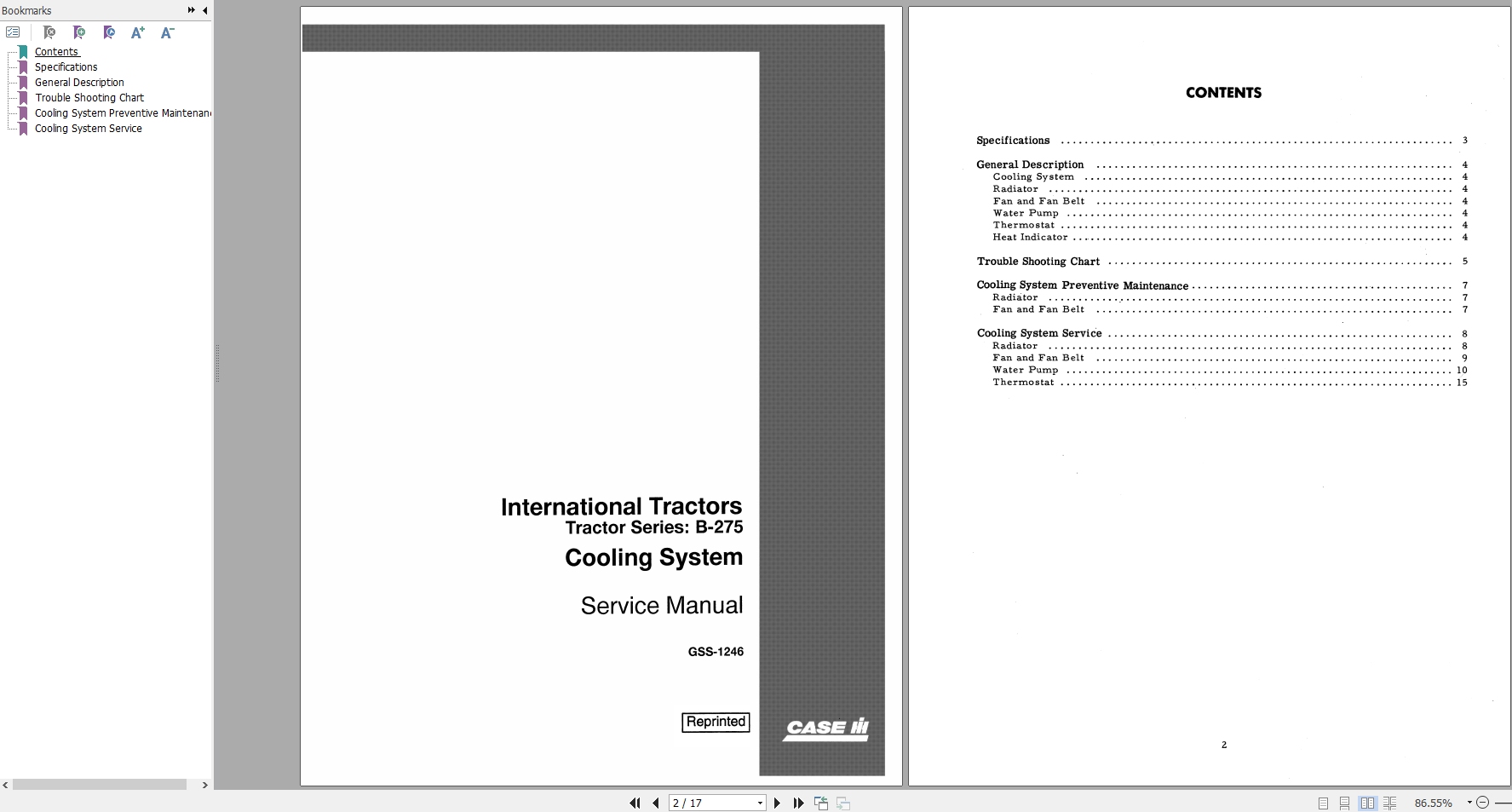 Case Tractor B 275 Transmission Service Manual 4