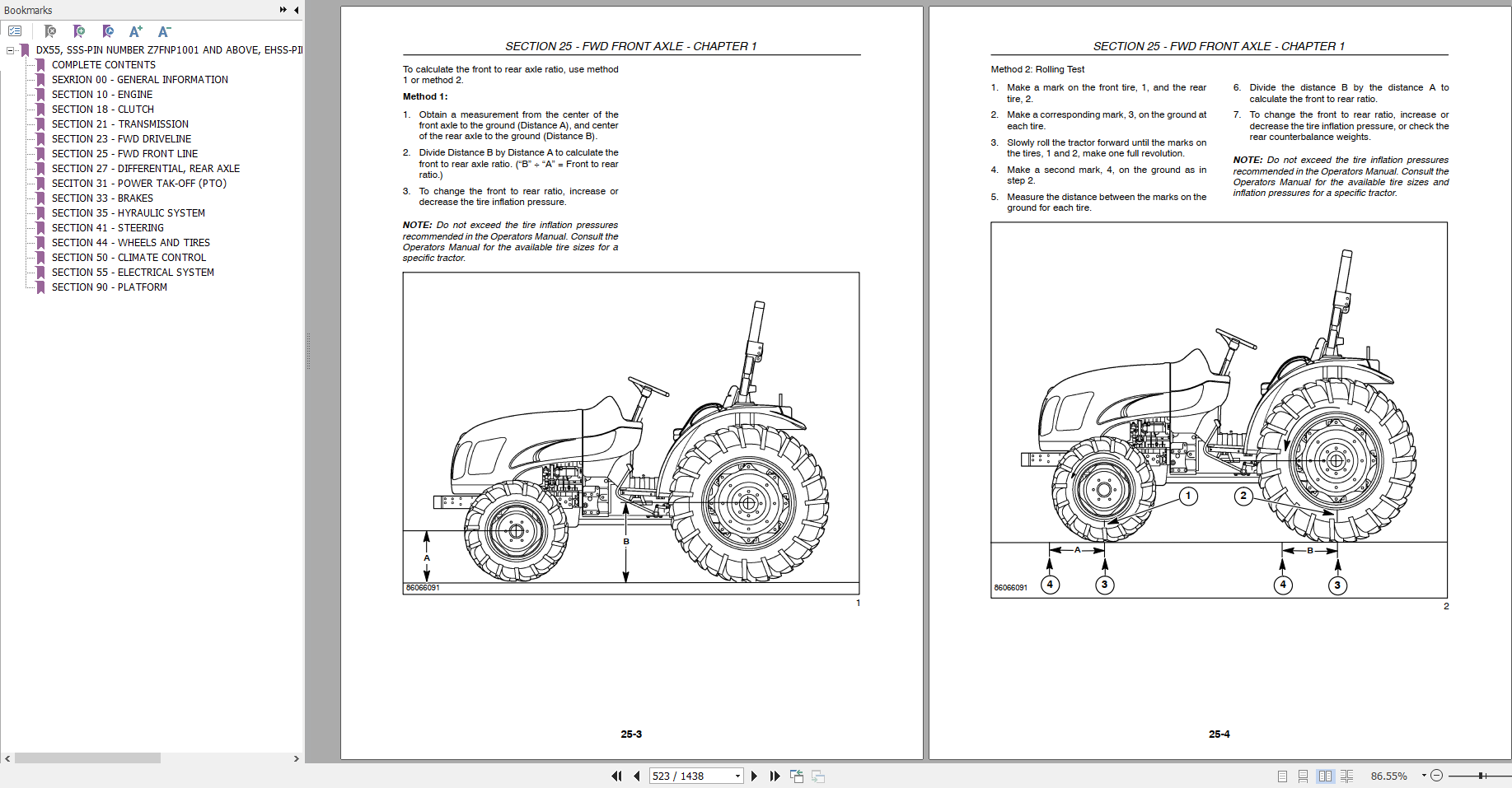 Case Tractor DX55 DX60 Repair Manual84140461 2