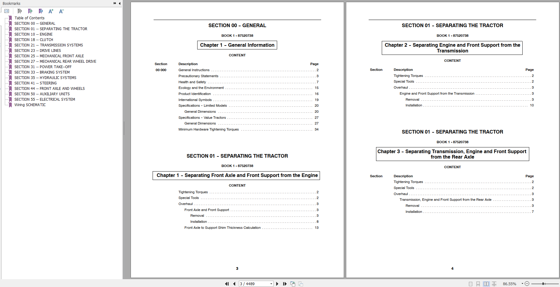 Case Tractor MXU 100 110 115 125 130 135 Maxxum 140 Pro Series Repair Manual87659930 2