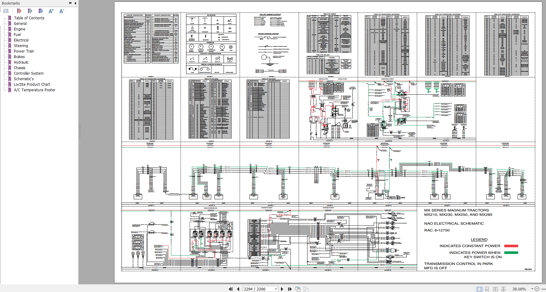 Case Tractor MX Series Service Manual6 12723 4
