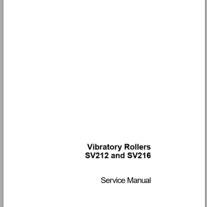Case Vibratory Roller SV212 SV216 Service Manual7 29530 1
