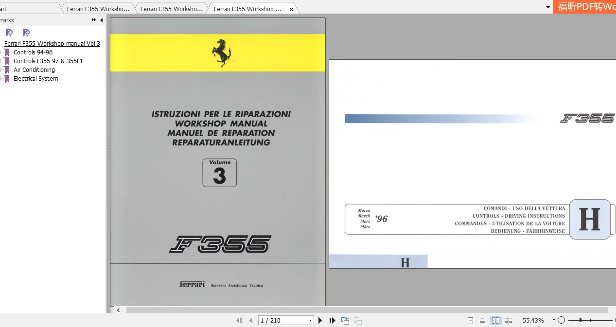 Ferrari F355 Workshop Manual 5
