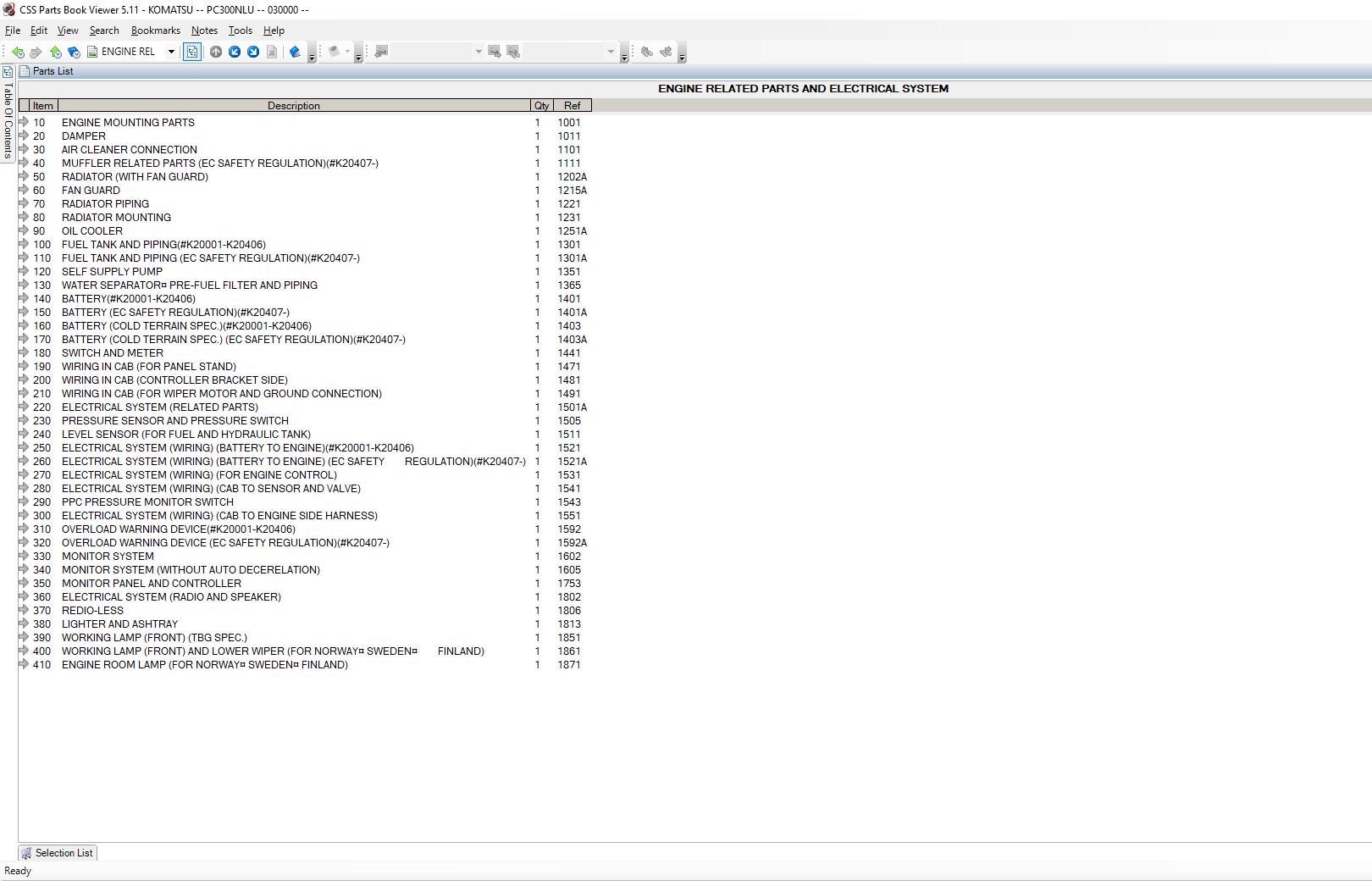 KomatsuEPCLinkoneCSSPartsVewer511EU202013