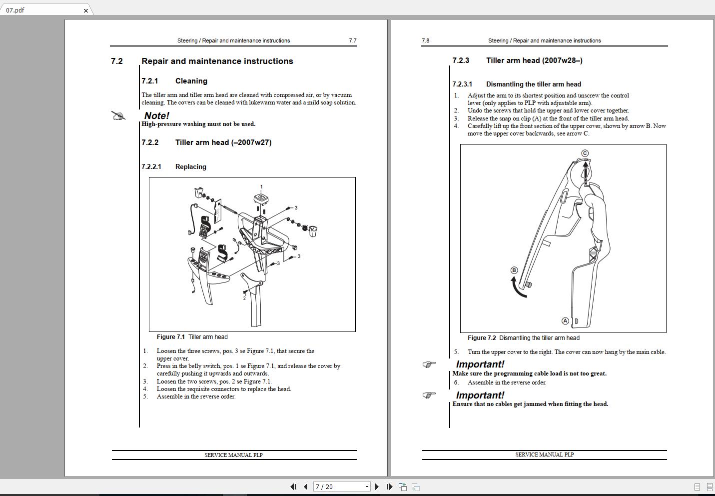 Nissan Forklift Warehouse PLP 110202 119002 Service ManualENDE 2