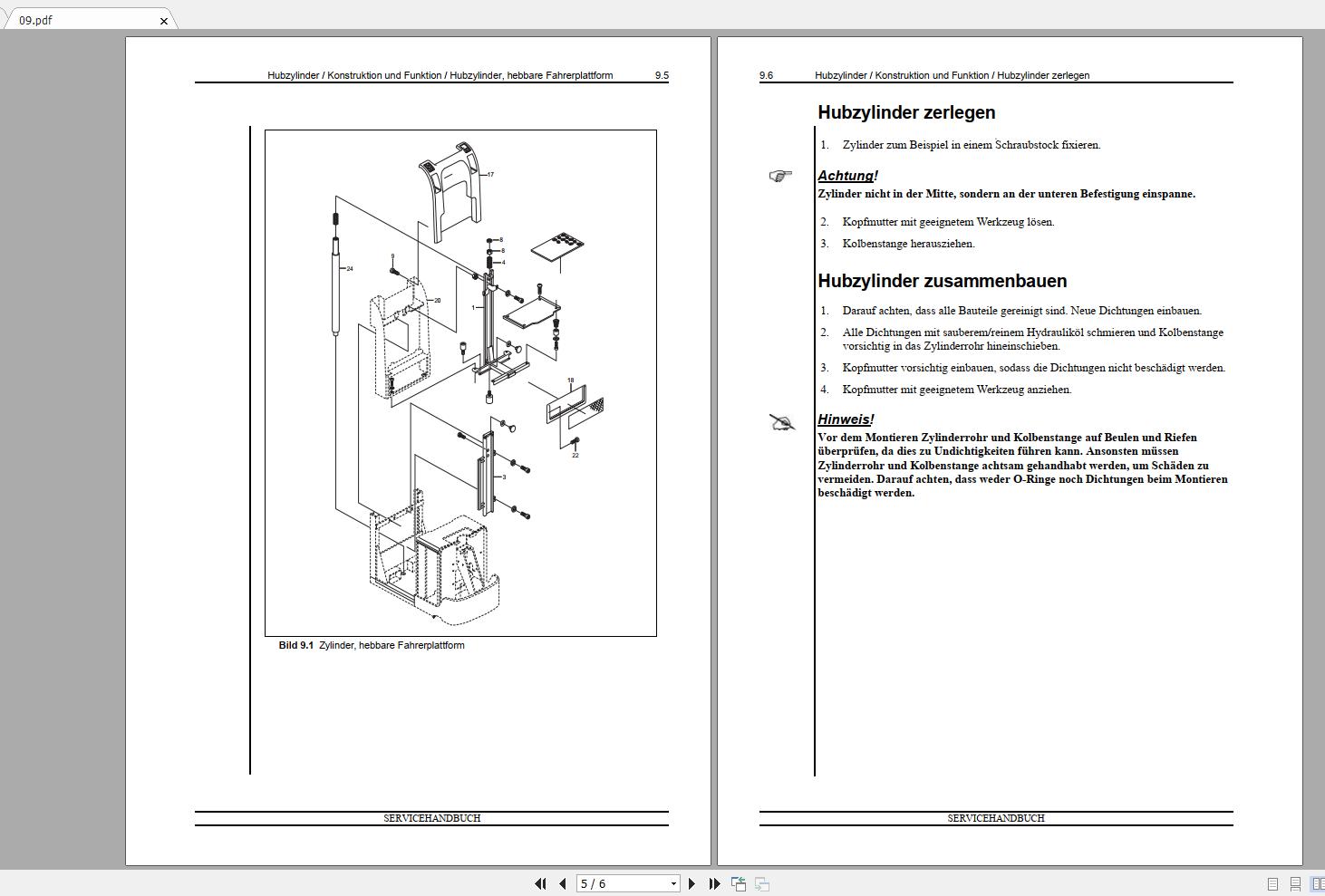 Nissan Forklift Warehouse PP Series 119036 119037 Service ManualENDE 5