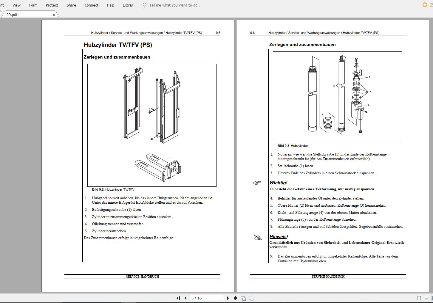 Nissan Forklift Warehouse PS 119029 119030 Service ManualENDE 4