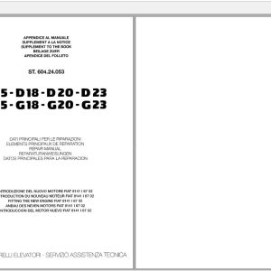 Pimespo Forklift D15 D18 D20 D23 G15 G18 G20 G23 Repair Manual60424053 1