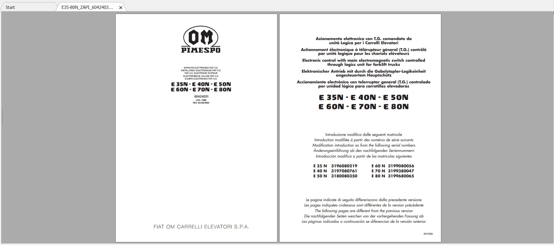 Pimespo Forklift E35n0e40n E50n E60n E70n E80n Diagram Diagnostic60424031 2