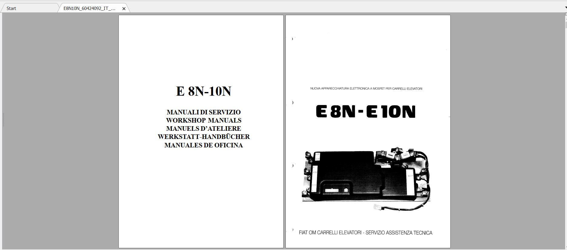 Pimespo Forklift E 8n 10n Repair Manual 1