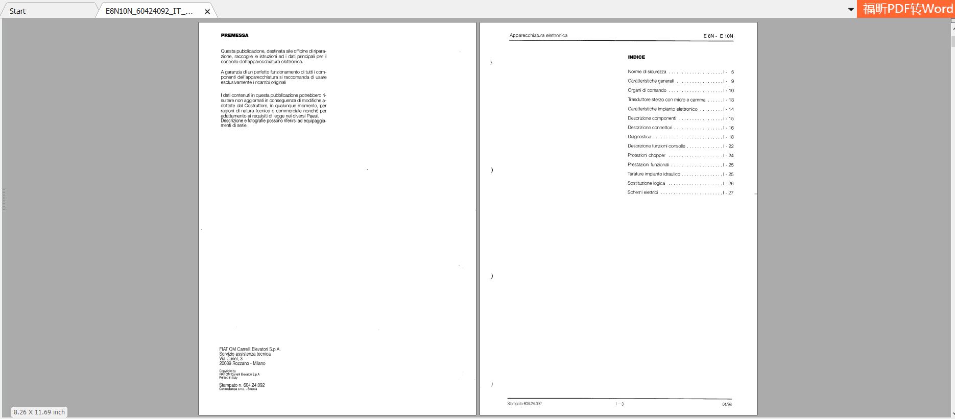 Pimespo Forklift E 8n 10n Repair Manual 2