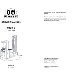Pimespo Forklift Four D Series X049 Service Manual60424201 1
