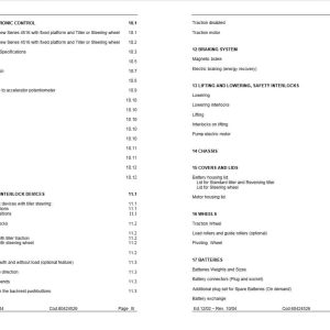 Pimespo Forklift Series 4516 F24516n00134 Service Manual60424526gb 3