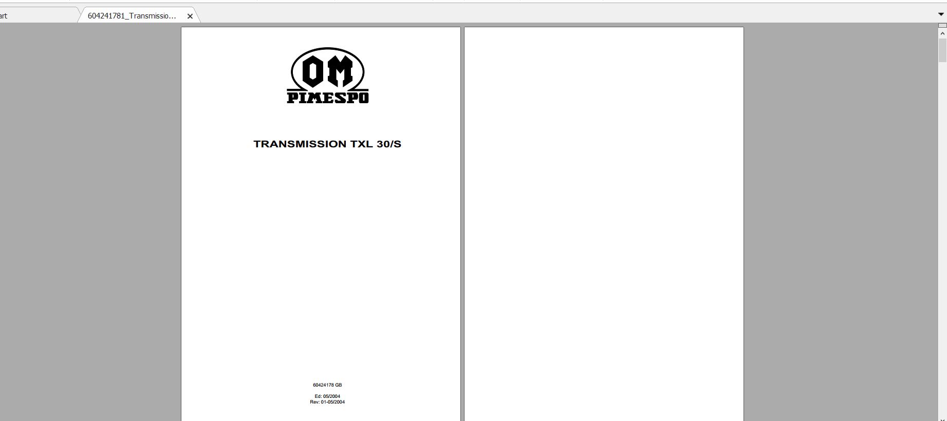 Pimespo Forklift Transmision Txl 30s Repair Manual 1