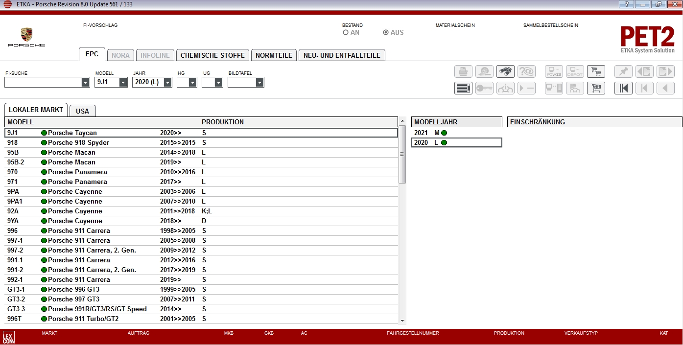 Porsche PET2 80 Q3 Spare Parts Catalog 052020 3