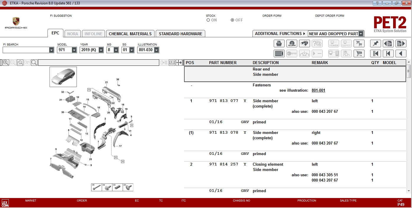 Porsche PET2 80 Q3 Spare Parts Catalog 052020 5