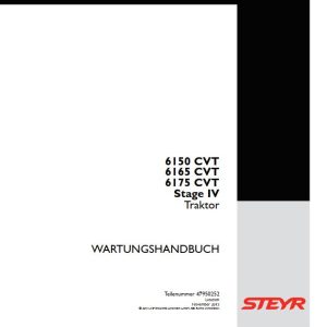 Steyr 6150 6165 6175 CVT Stage IV Tractor Workshop Manual47950252De 1
