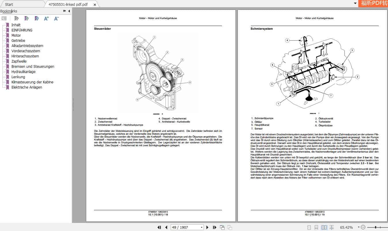 Steyr CVT Tractor Workshop Manual47505531De 3