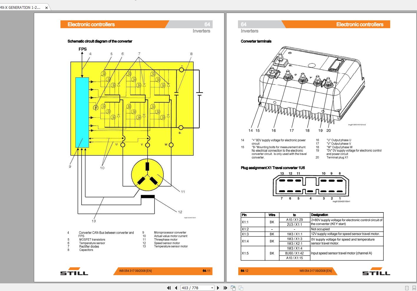 Still Order Picker MX X MX Q Gen12 80V Workshop ManualW8054317 4