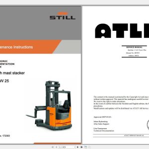 Still Reach Truck FM 4W 25 Service Maintenance Manual172303 1