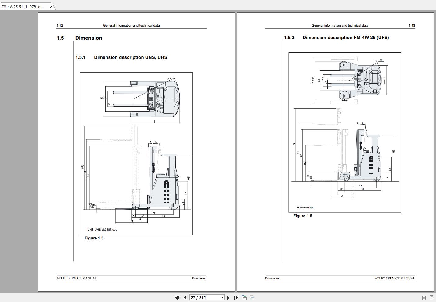 Still Reach Truck FM 4W 25 Service Maintenance Manual172303 2