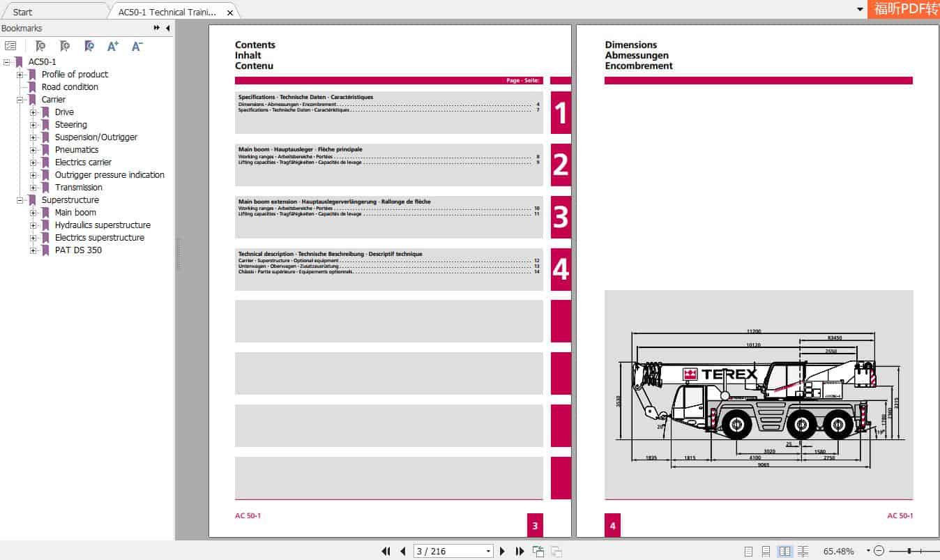 Terex AC50 1 Crane Technical Training Manual 3