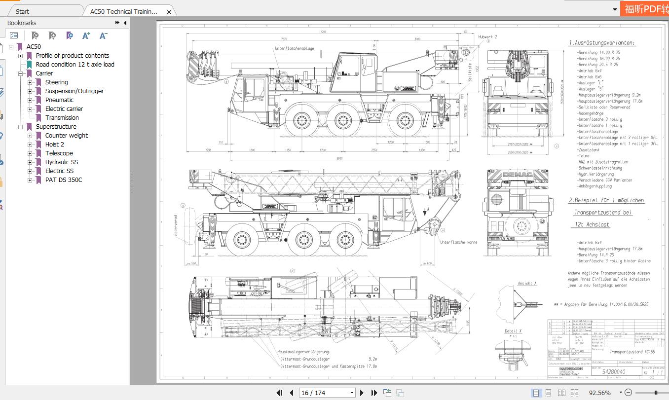 Terex AC50 Crane Technical Training Manual 3