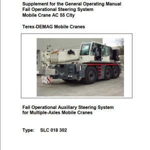 Terex AC55 1 City Crane Steering System Operating Manual 1